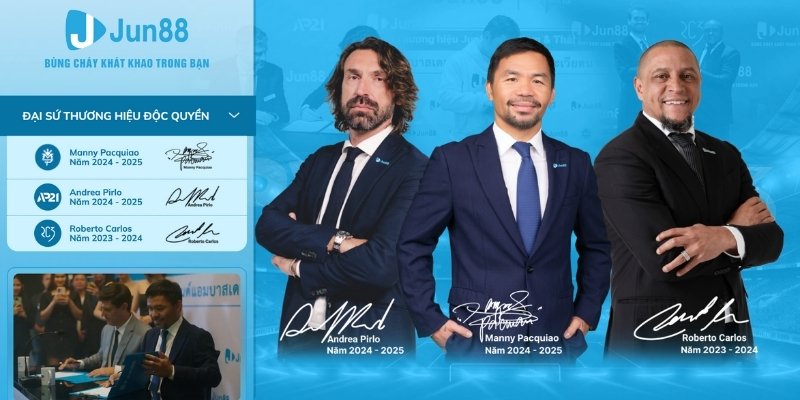 Bộ ba đại sứ thương hiệu Jun88