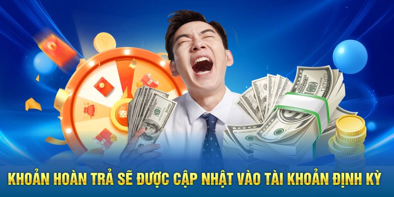 Khoản hoàn trả được cập nhật vào tài khoản định kỳ