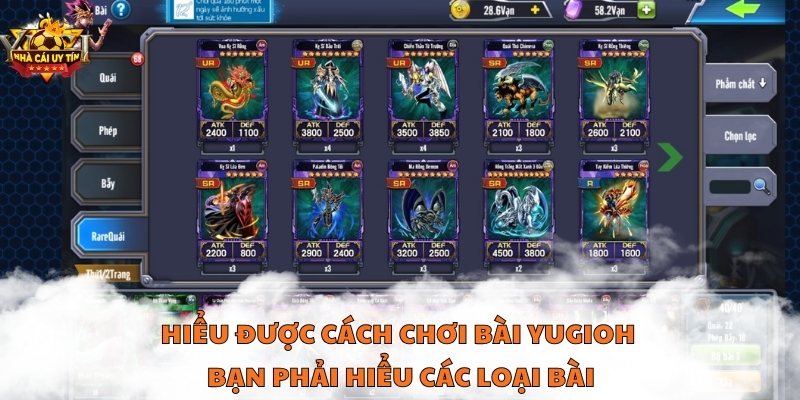 Hiểu được cách chơi bài Yugioh bạn phải hiểu các loại bài